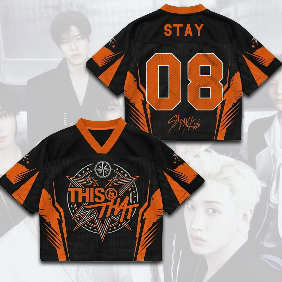 Energetisches Stray Kids This That Album Mixed Mesh Jersey Perfektes Fan-Geschenk