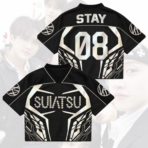 SUIATSU Stray Kids gemischtes Mesh-Trikot „Run It“-Tour-Geschenk für Fans
