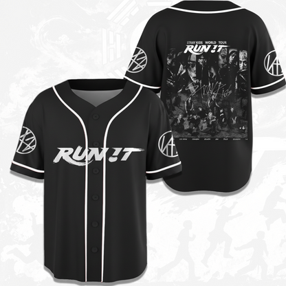 Vintage Stray Kids Run It World Tour Baseball-Trikot Fan-Edition