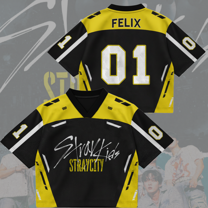 Rebel Stray Kids Stray City Konzert-Tour Mixed Mesh Trikot