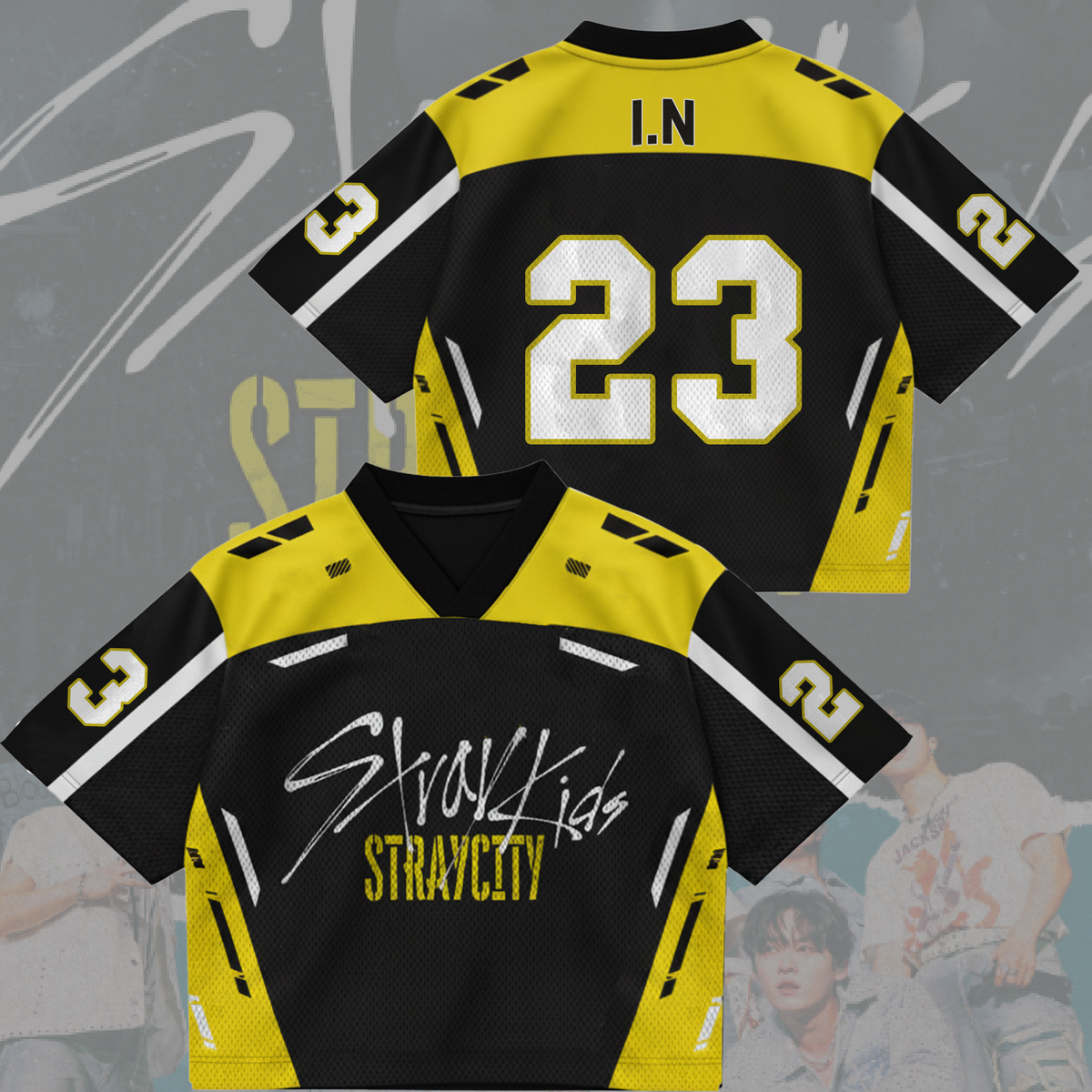 Rebel Stray Kids Stray City Konzert-Tour Mixed Mesh Trikot