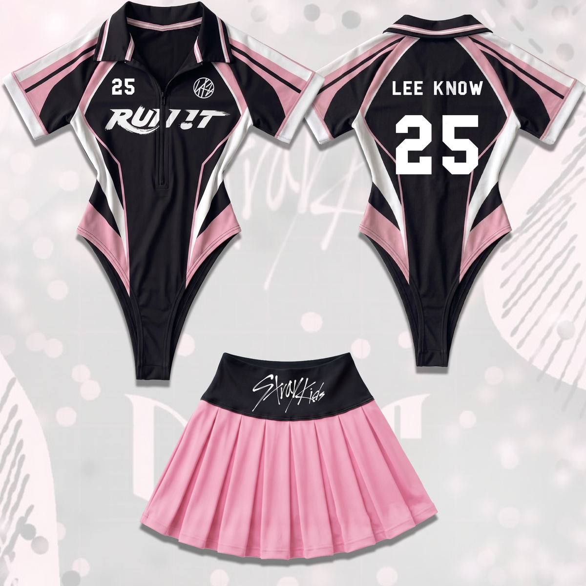 Do It To Run It Stray Kids World Tour Ganzkörper-Trikot-Set Limited Edition