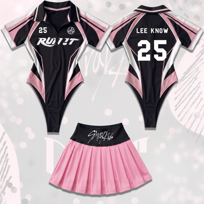 Do It To Run It Stray Kids World Tour Ganzkörper-Trikot-Set Limited Edition