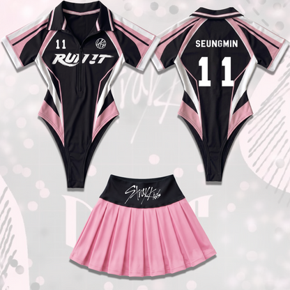Do It To Run It Stray Kids World Tour Ganzkörper-Trikot-Set Limited Edition