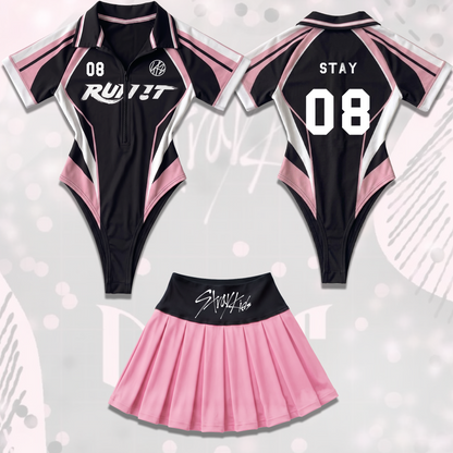 Do It To Run It Stray Kids World Tour Ganzkörper-Trikot-Set Limited Edition