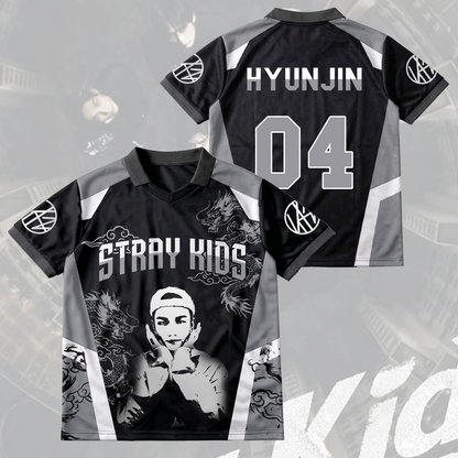 Stray Kids Visual Run It World Tour Baseball-Shirt mit Flügel-Ausschnitt Geschenk für Fans