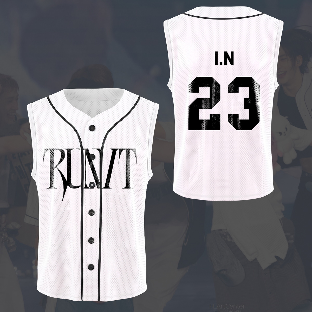 Stray Kids Run It World Tour Ärmelloses Mesh-Baseballtrikot Geschenk für Fans