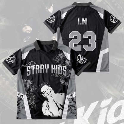 Stray Kids Visual Run It World Tour Baseball-Shirt mit Flügel-Ausschnitt Geschenk für Fans
