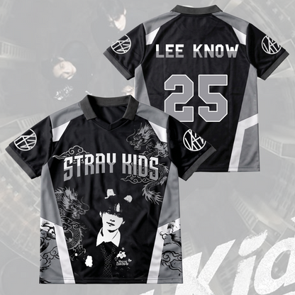Stray Kids Visual Run It World Tour Baseball-Shirt mit Flügel-Ausschnitt Geschenk für Fans