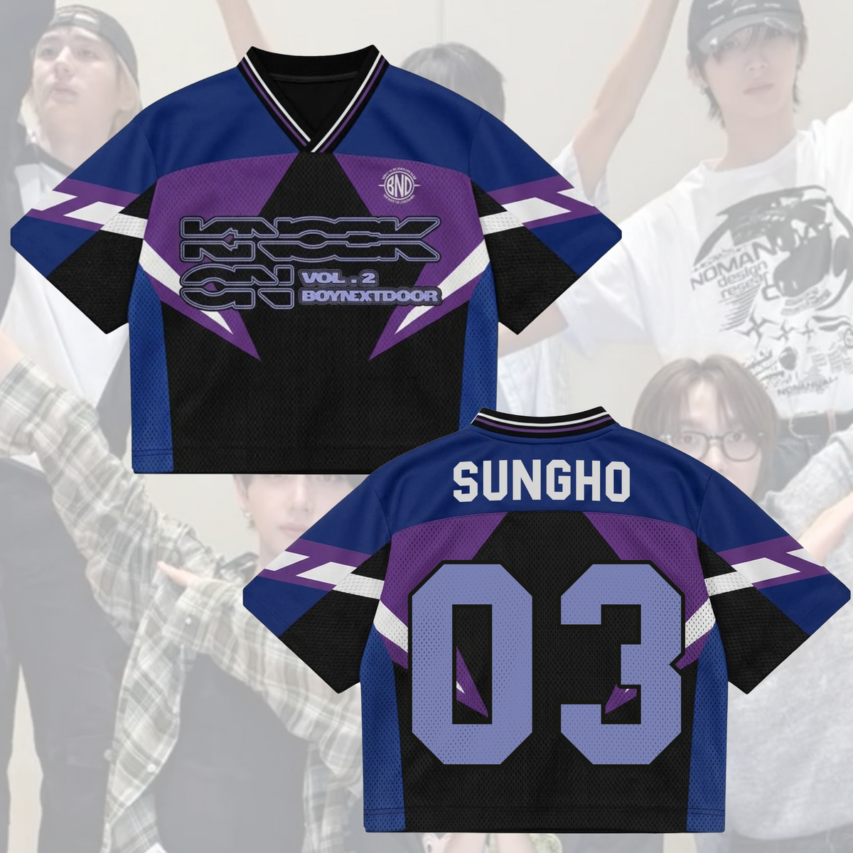 Boynextdoor Knock On Vol. 2 World Tour Album Mix Mesh Jersey Edition