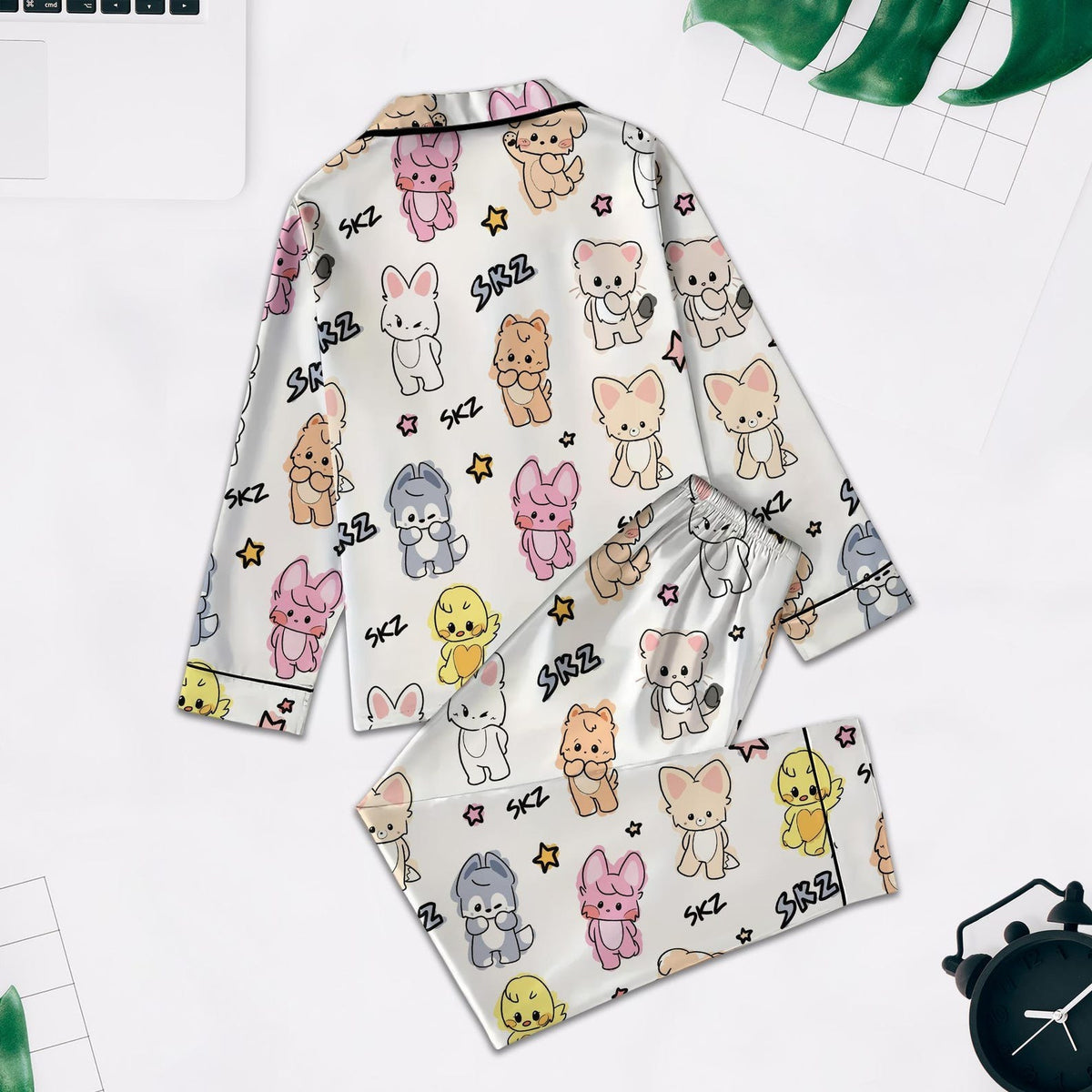 Kawaii Stray Kids SKZOO Schlafanzug-Set