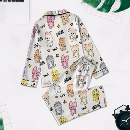 Kawaii Stray Kids SKZOO Schlafanzug-Set