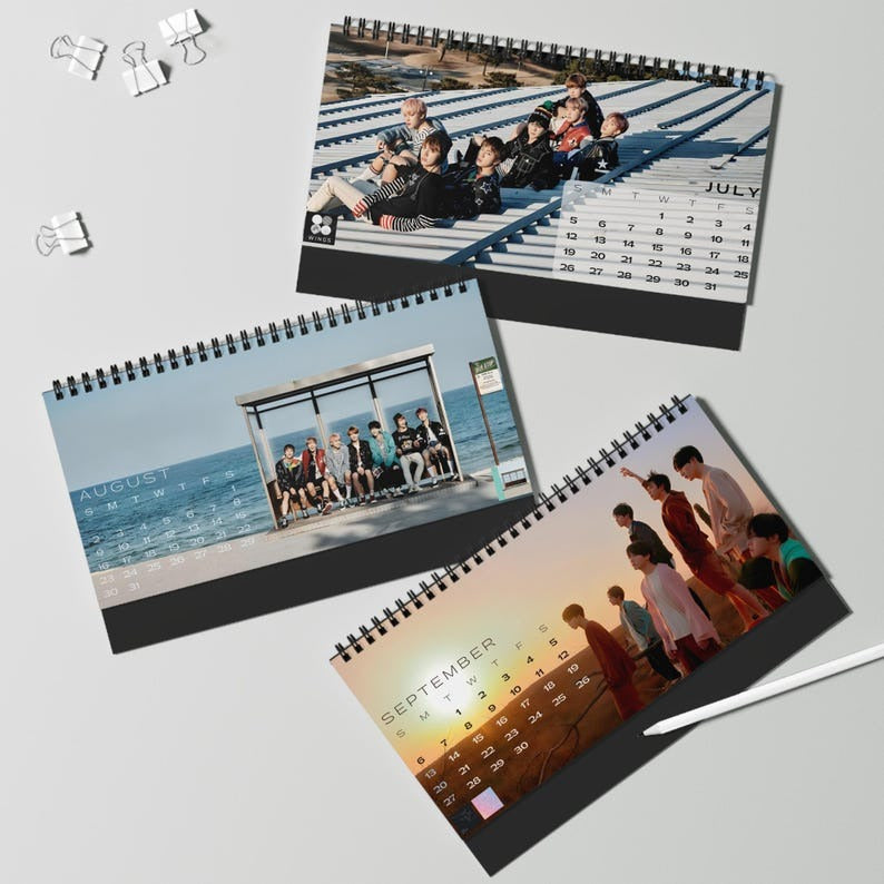 WAVESTEEᵀᴹ BTS K-Pop Desktop Calendar