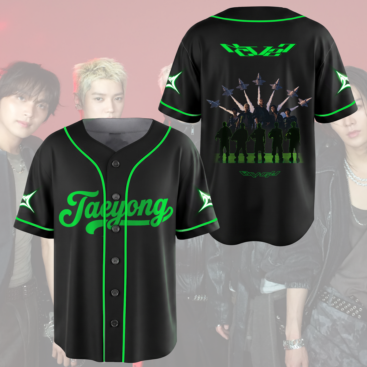Midnight NCT 127 Blingy Album Baseballtrikot Fan-Edition