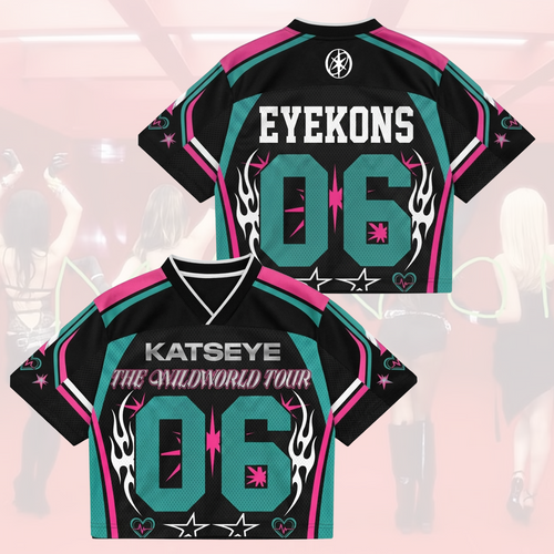 Sporty Katseye The Wildworld Tour Mixed Mesh Jersey Fan Eyekons Geschenk