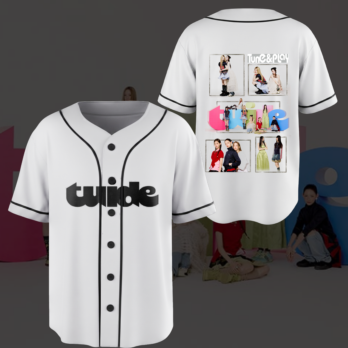 Elektrisches Tuide Tune & Play Album Baseballtrikot Geschenk für Fans