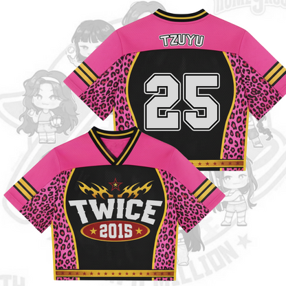 WAVESTEEᵀᴹ Leopard Vibe Mixed Mesh Jersey  Twice Collection