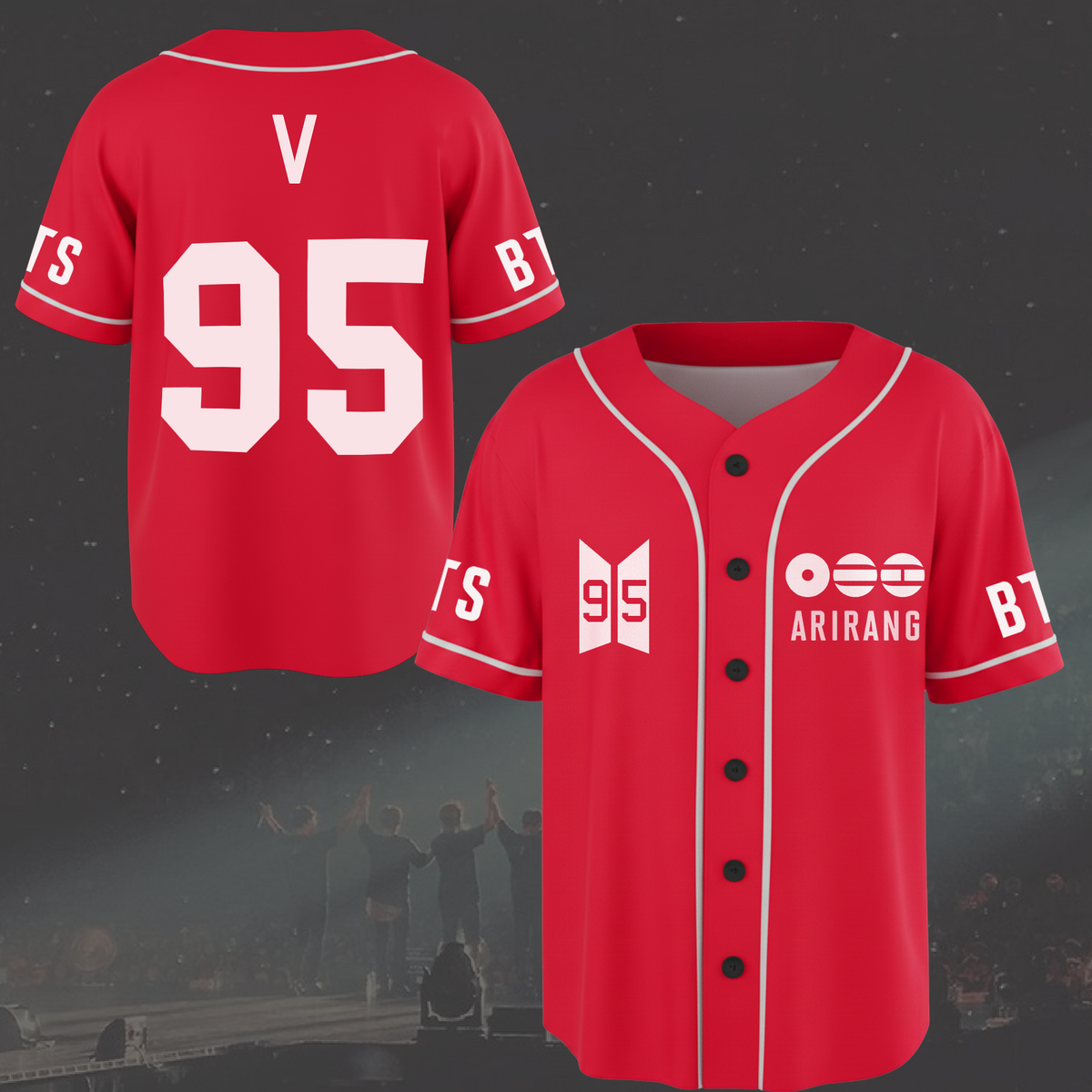 BTS World Tour Arirang Baseball-Trikot