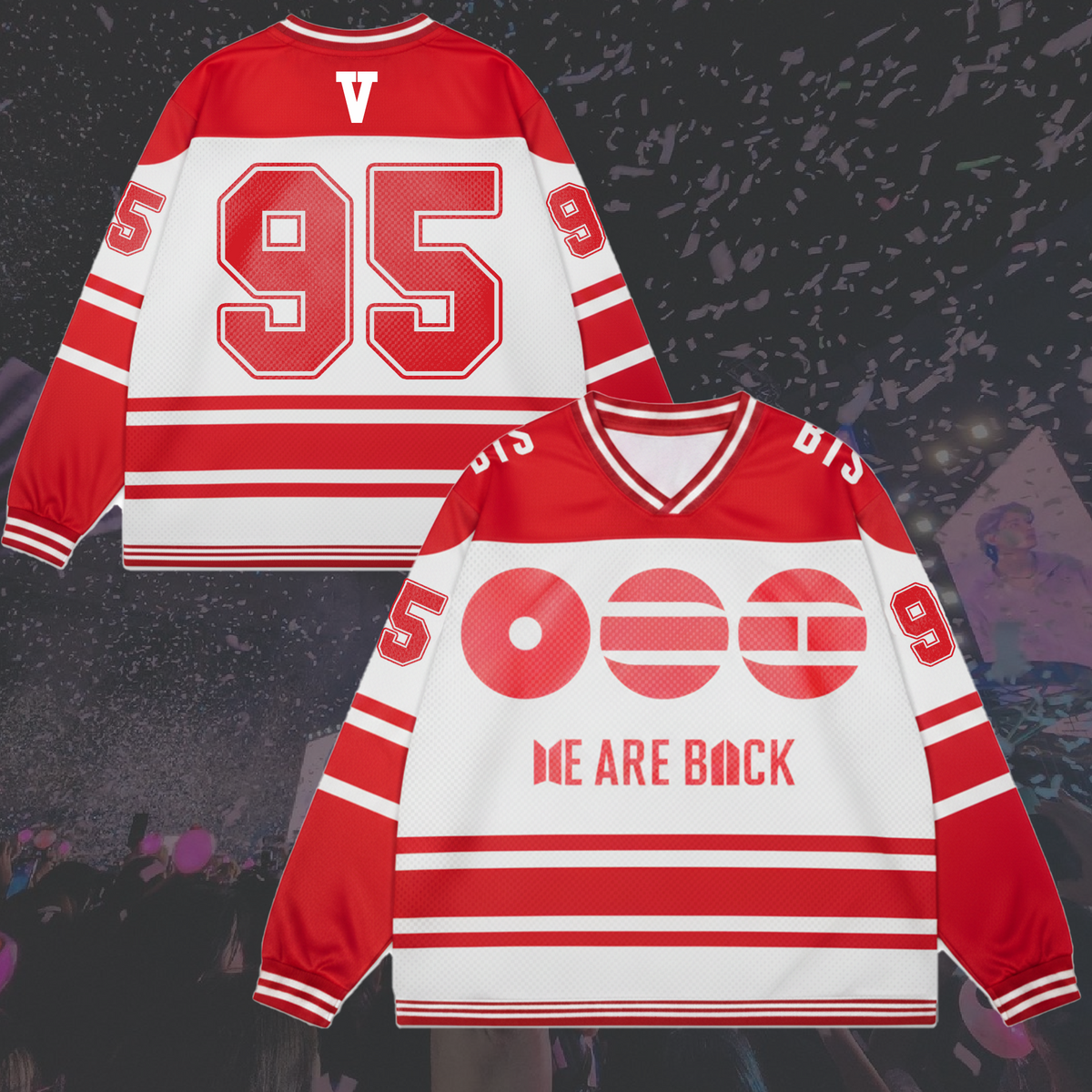 World Tour BTS We Are Back Splicing Long Sleeved Gift For Army
