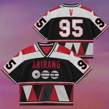 Arirang Modern Era BTS World Tour Mixed Mesh Jersey Army Gifts