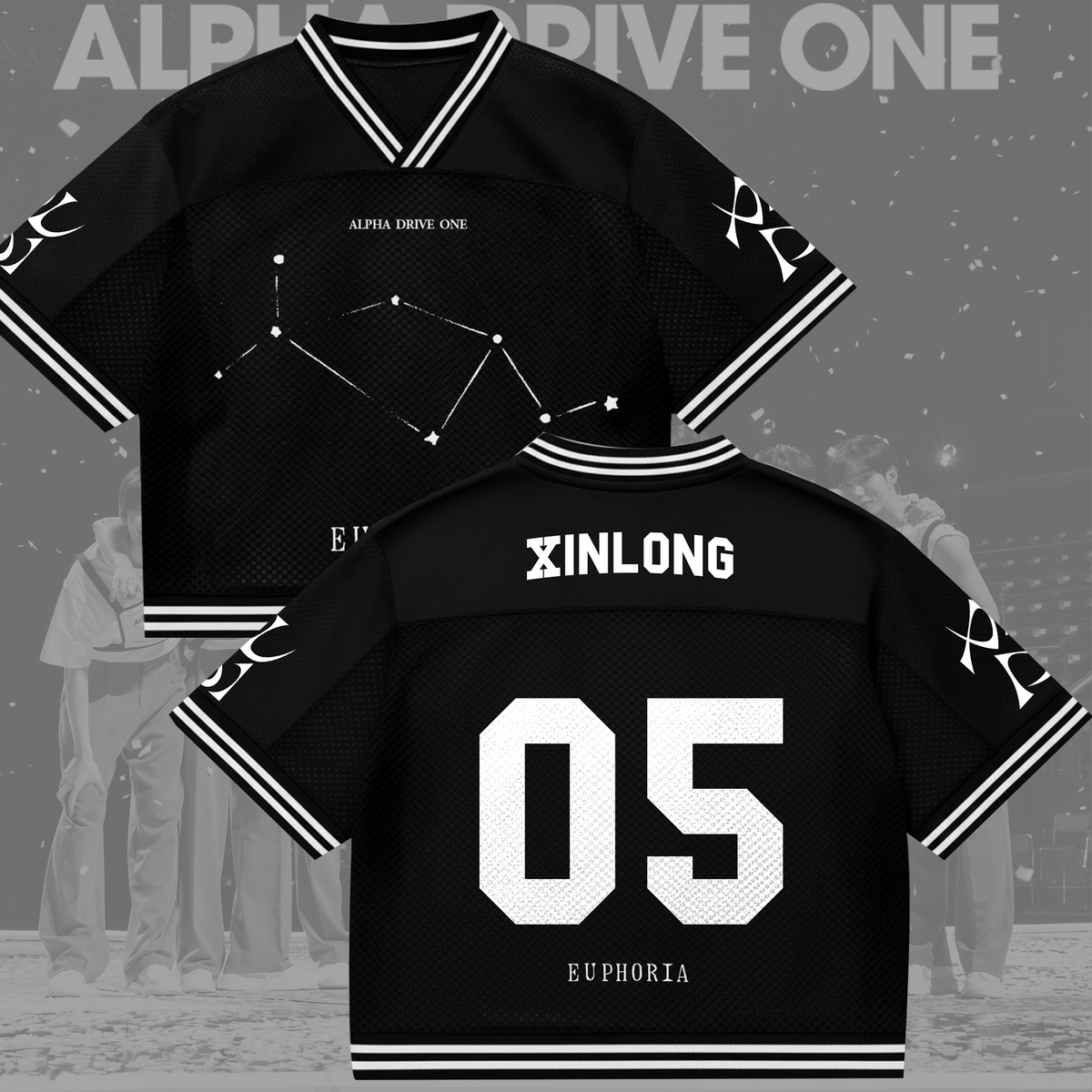 ALPHA DRIVE ONE Euphoria Album ALD1 Mixed-Mesh-Trikot