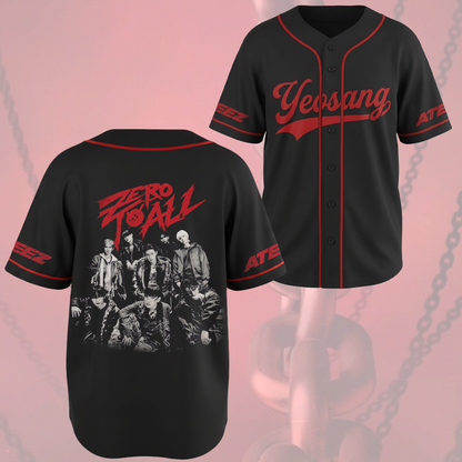 Ateez Golden Hour Teil 5 Albumkonzept Konzert Baseballtrikot Fan-Edition