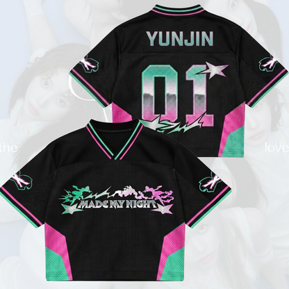 Episches LE SSERAFIM „Made My Night“ Mixed Mesh Jersey Pureflow Tour-Geschenk für Fans